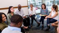 Group of diverse research participants during recruitement